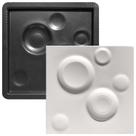 Forma 3D Gesso e Cimento ABS - Luas 50x50
