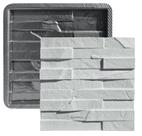 Forma 3D Gesso e Cimento ABS - Pedra Ferro 30x30