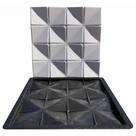 Forma 3D Gesso e Cimento ABS - Trevo 50x50cm Forma 3D Gesso e Cimento ABS - Trevo 50x50cm