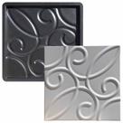 Forma 3D Gesso e Cimento ABS - Zafira 40x40cm Forma 3D Gesso e Cimento ABS - Zafira 40x40cm