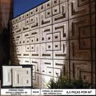 Forma 3d Gesso Erus 40x40cm ABS 2mm Molde Para Gesso/Cimento/Concreto 3d IN349