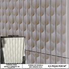 Forma 3d Gesso Ripado Estilizada 55x40 em ABS Virgem Gesso E Cimenticio 3D IN322