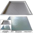 Forma 3d para piso piscina pedra rustica 46x46cm em abs 2mm in271