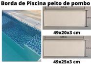 Forma Abs 1,5mm Borda De Piscina Peito De Pombo 49x25cm