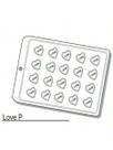forma acetato coração love simples 762