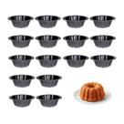 Forma Antiaderente Mini Bolo 190ml Muffin Pudim Assadeira 30un