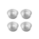 Forma Assadeira 10cm Mini Bolo Tortinha Pao Aluminio 4un