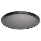 Forma Assadeira de Pizza Redonda Antiaderente Aço Carbono Granilite Preta 32cm Lyor