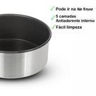 Forma Assadeira para Air Fryer Antiaderente Redonda nº20