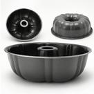 Forma Assadeira Redonda 24cm Com Furo Central Antiaderente Para Bolo Pudim E Tortas
