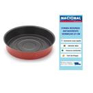 Forma Assadeira Redonda Alta Antiaderente 27cm Vermelha - Alumínio Nacional Forma Assadeira Redonda Alta Antiaderente 27cm Vermelha - Alumínio Nacional