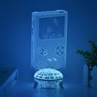 Forma clássica de console de jogos retrô 3D Night Light com controle remoto