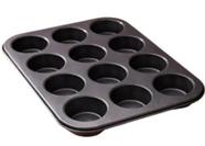 Forma Cupcake Antiaderente 12 Cavidades Forma Cupcake Antiaderente 12 Cavidades