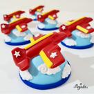 Forma de Acetato Avião Antigo Brinquedo Aviador
