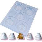 Forma De Acetato Mini Bolinho BWB 851 Doces Finos 3 Unidades