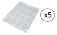 Forma de Acetato para ovo de pascoa de 10gr - Kit 5 unidades