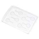 Forma de Acetato Pirulito Psicodélico Pequeno - 10 Unidades
