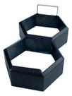 Forma de Aço para produção manual de Bloquete Sextavado Duplo 20x8cm - Desforma Imediata