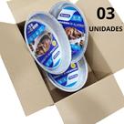 Forma de Alumínio Descartável com 03 unidades 4L Oval, Prática e Resistente