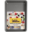 Forma de bolo oblonga Wilton Antiaderente em Aço 33x23x5cm