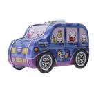 Forma de carro anti-queda Piggy Bank para crianças em metal 15x8x9,5cm