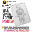 Forma de Chocolate Cocoa Labubu Grande - 10 cm