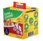 Forma de coxinha 3 tamanhos de formas keita
