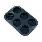 Forma de Cupcake Silicone Preto 25,5 Cm - Allmix
