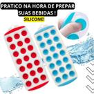 Forma de Gelo 18 cubos Fundo de Silicone Forminha com Formato18 Cavidades