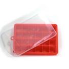 Forma de Gelo 24 cubos com tampa em silicone de alta qualidade
