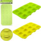 Forma de Gelo com 12 Cavidades Banana de Silicone Colors 20 x 10 cm