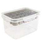 Forma de gelo com pote hermético Trava Mais 4 litros cinza Plasutil ref.15393
