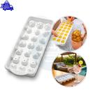 Forma De Gelo De Plástico Com Tampa 21 Cavidades Formato Frutas Não Vaza Multiuso Para Gelo Gelatina Chocolate Forma De Gelo De Plástico Com Tampa 21 Cavidades Formato Frutas Não Vaza Multiuso Para Gelo Gelatina Chocolate