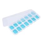 Forma De Gelo De Silicone Com 14 Compartimentos Para Frutas, Bandejas Removíveis, Tampas