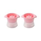 Forma de Gelo de Silicone Grande e Redonda - 2 Peças para Freezer - Moldes de Whisky Esféricos