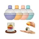 Forma De Gelo De Silicone Para Whisky Com 4 Cavidades, Fácil De Desenformar, Bandeja Flexível Para