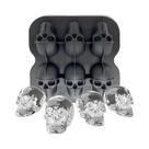 Forma De Gelo Em Silicone De Grau Alimentício Em Formato De Pistola Rosa Diamante Para Preparação De