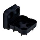 Forma de Gelo em Silicone Preto 4 Esferas