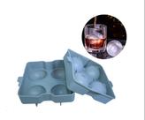 Forma de Gelo Esférica com 4 Cavidades - Silicone Grande