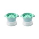 Forma De Gelo Esférica De Silicone 2 Peças - Bandeja Vertical Circular Para Uísque E Bar