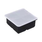 Forma De Gelo Grande De Silicone De Grau Alimentício Com 4/6/8 Compartimentos Quadrados Para Bar,