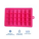 Forma de gelo Pequena de Silicone 24 cavidades Flexível Antiaderente Papinha Chocolate Molde