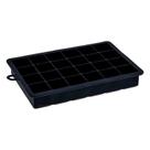 Forma de Gelo Preta em Silicone 24 Cubos