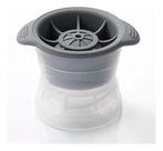 Forma de Gelo Redonda com Tampa Molde de Gelo Esfera Azul para Drinks Whisky Suco Refrigerante Fácil Desenformar