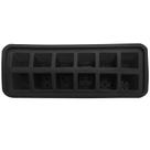 Forma de gelo silicone - black