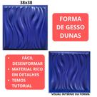 Forma De Gesso Modelo Dunas 3D 38x38cm Formas p/ Gesso Decoração 3D Envios em até 24h Uteis