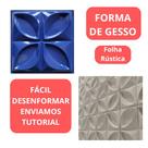 Forma De Gesso Pétala Rústica 3d 30x30cm Formas p/ Gesso Decoração 3D Envios em até 24h Uteis