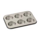 Forma de muffin Cuisinart Chef's Classic, antiaderente, 6 xícaras, Jumbo de 14 cm