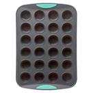 Forma de muffin Trudeau Structure Silicone 24 xícaras cinza/menta