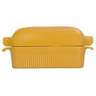 Forma de Pão com Tampa Refratária 29 cm Amarela 1,1 L Germer